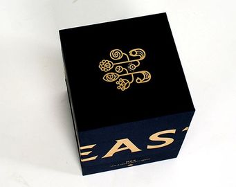 Joyería magnética robusta de la vela de la caja de regalo del cierre que empaqueta color negro
